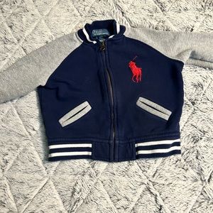 Polo by Ralph Lauren Navy and Gray Kids Hoodie